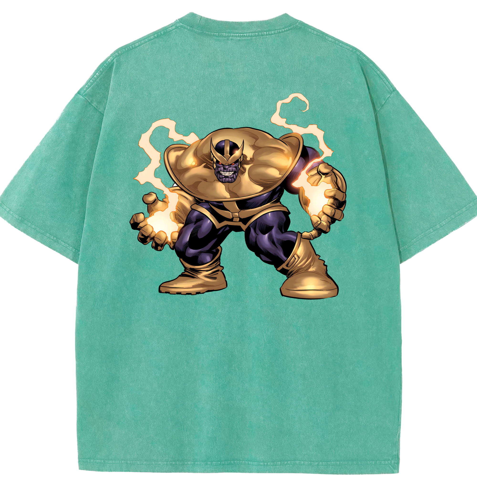 （画像用） アベンジャーズ The Avengers 綿100% ヴィンテージ風 半袖Tシャツ（背面プリント）
